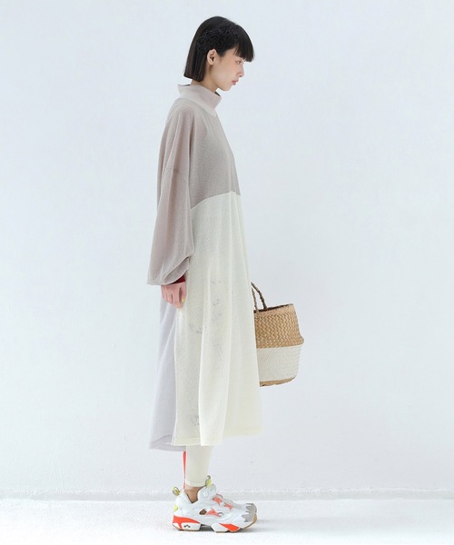 bedside drama/ベッドサイドドラマ　シャツブラウス 7部袖　Mサイズ bedsidedrama（ベッドサイドドラマ） ワンピース Color Mix Dress Tee