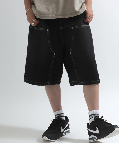 jeepストリートデニムパンツハーフパンツショートパンツレトロ ロッキーモンロー Rocky Monroe ショートパンツ デニム バギー