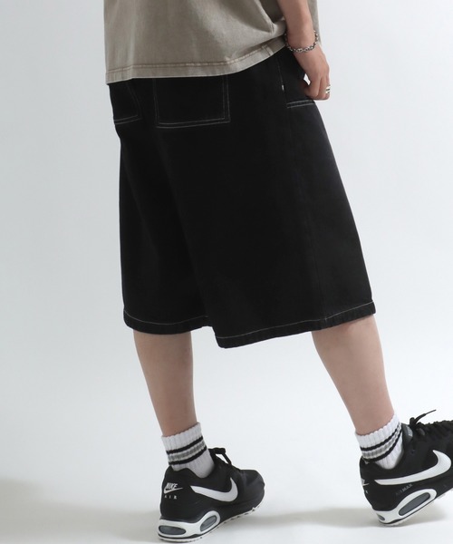 関税送料込 MINGA LONDON ブラックデニム ジョガー ハーフパンツ 楽天市場】YAGO カーゴショートパンツ 【DK1 チェック ブラック