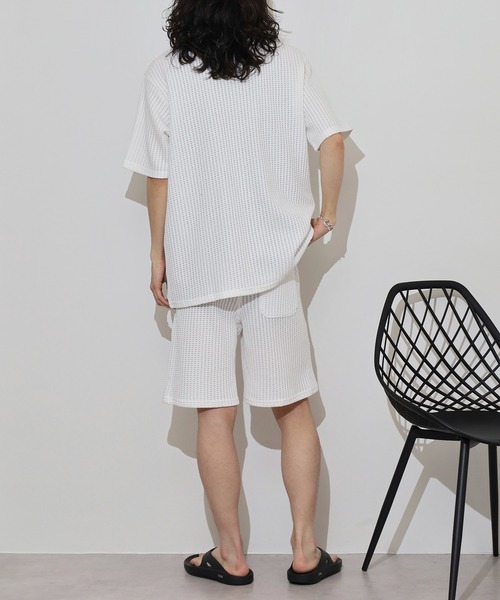 MMMM スマホショルダー セットアップ ワッフル セットアップ Tシャツ