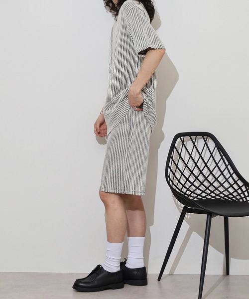 MMMM スマホショルダー セットアップ ワッフル セットアップ Tシャツ