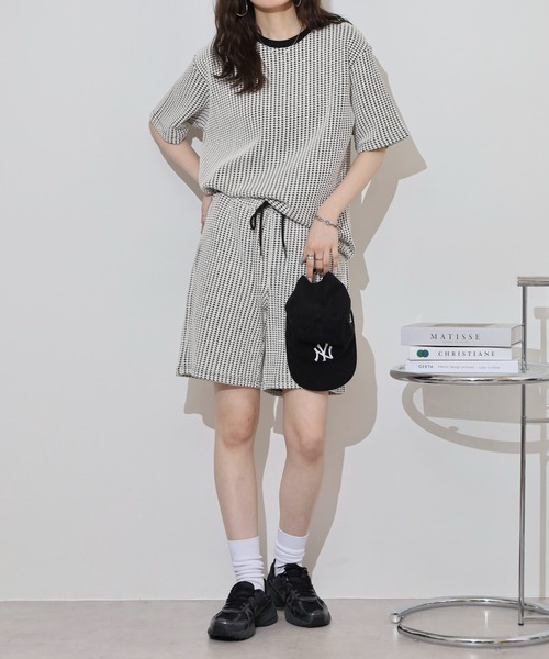 MMMM スマホショルダー セットアップ ワッフル セットアップ Tシャツ