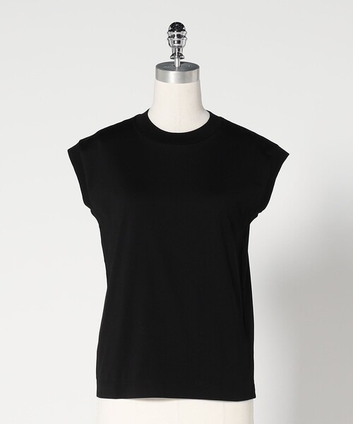 tシャツ 「LOEFF」スビンコットン ノースリーブ カットソー レディース