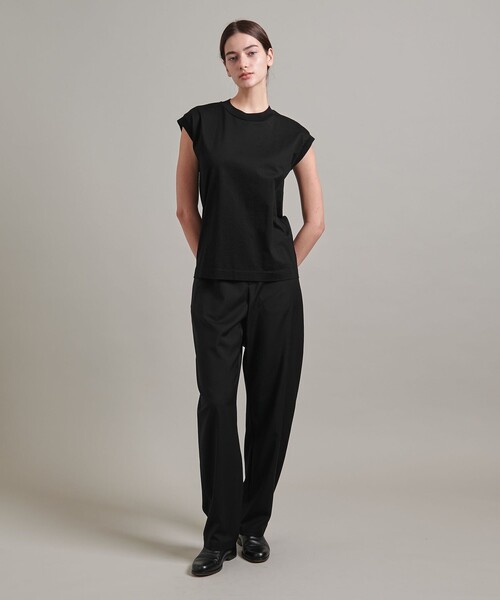 tシャツ 「LOEFF」スビンコットン ワイド ショート Tシャツ レディース LOEFF tシャツ 「LOEFF」スビンコットン ワイド ショート T