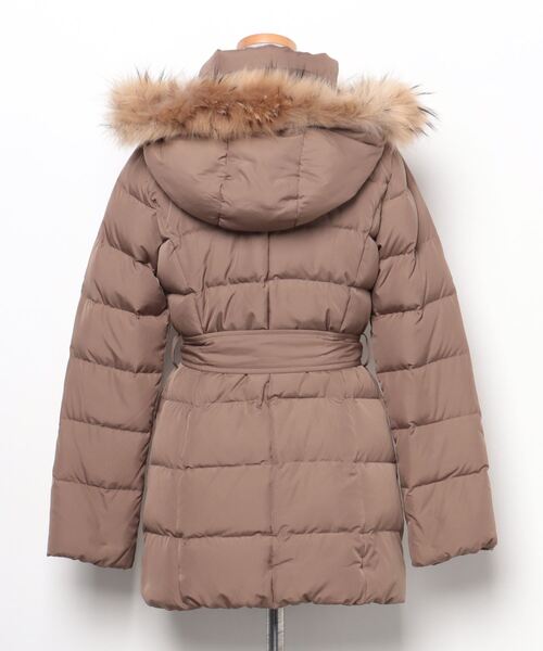 「ESTNATION bis」 ダウンジャケット 36 ブラウン レディース_画像2