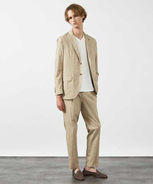 ジャケット テーラードジャケット 「セットアップ対応/FLEX JACKET」スーパーストレッチ リネンブレンド ジャケット / サマージャケットの画像