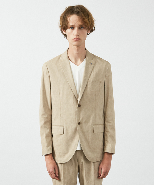 ジャケット テーラードジャケット 「セットアップ対応/FLEX JACKET」スーパーストレッチ リネンブレンド ジャケット / サマージャケットの画像