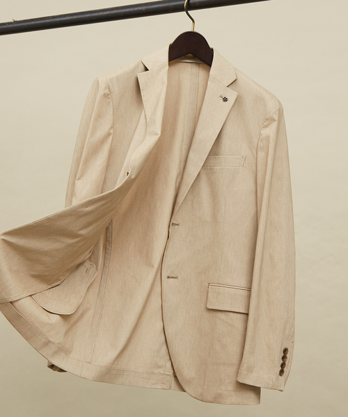ジャケット テーラードジャケット 「セットアップ対応/FLEX JACKET」スーパーストレッチ リネンブレンド ジャケット / サマージャケットの画像