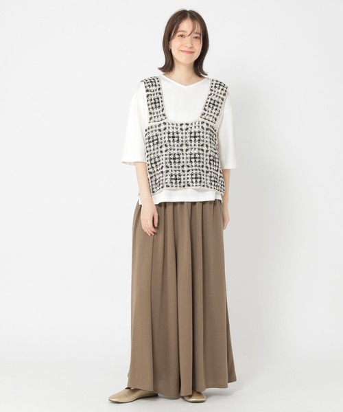 studio CLIP パンツ TRリラックススカーチョ「プチサイズあり