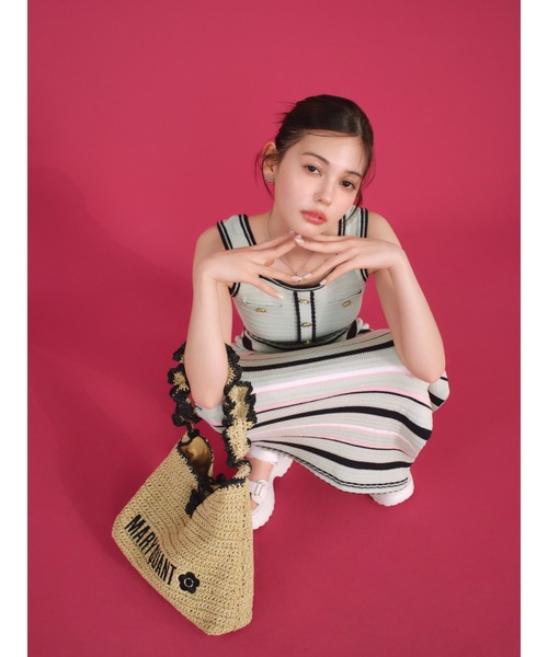 (美品)LILY BROWN x MARY QUANT ショルダーバッグ　赤 LILY BROWN×MARY QUANT】チェーンミニバッグ(バッグ)｜LILY