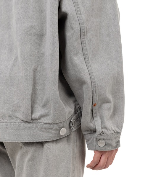 デニムジャケット gジャン Bleached Denim Jacket メンズの画像