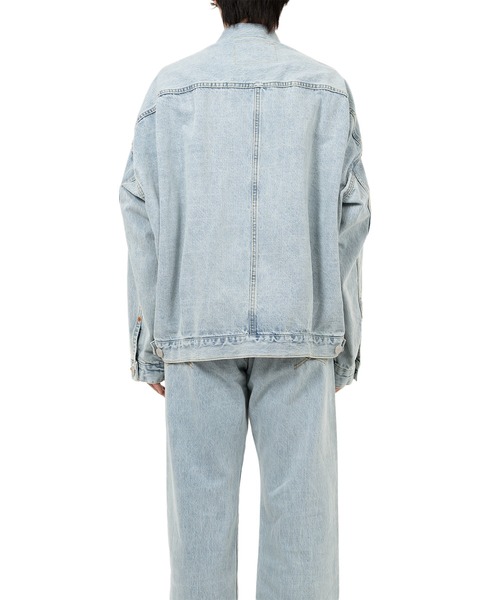 デニムジャケット gジャン Bleached Denim Jacket メンズの画像
