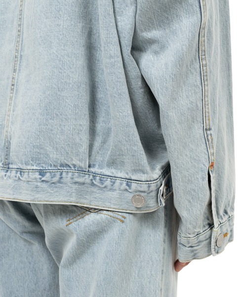 デニムジャケット gジャン Bleached Denim Jacket メンズの画像