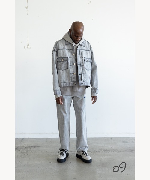 デニムジャケット gジャン Bleached Denim Jacket メンズの画像