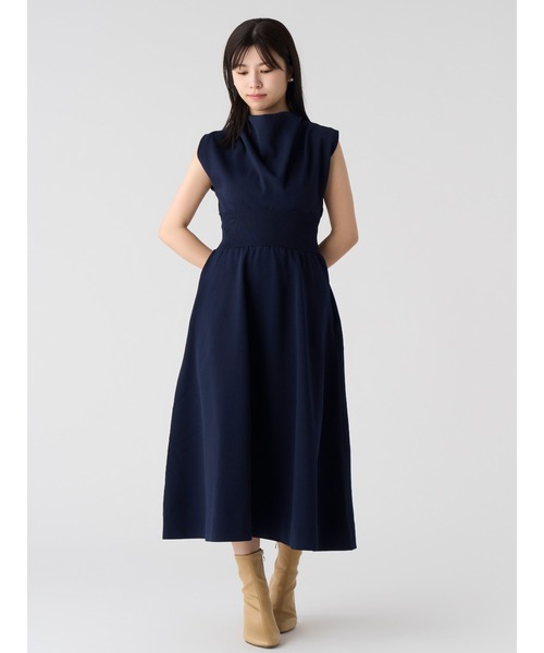 【CELFORD】ブラックノースリーブワンピース美品 美品✨セルフォード マーメイド ノースリーブワンピースM 黒