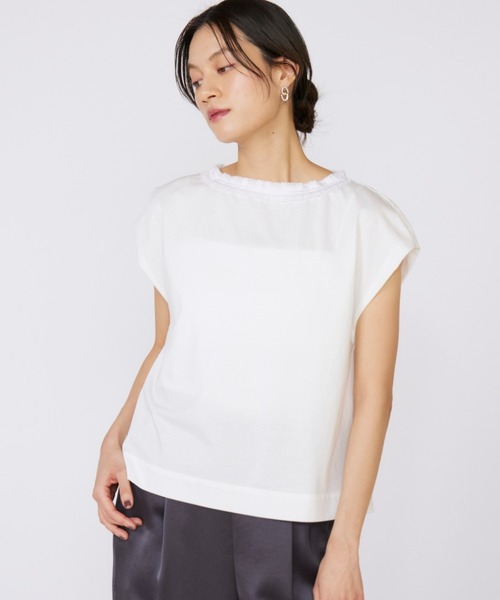 タックフリルカットソー INED tシャツ タックフリルカットソー レディース : ZOZOTOWN