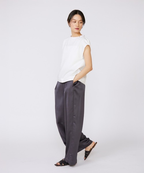 INED tシャツ タックフリルカットソー レディース : ZOZOTOWN