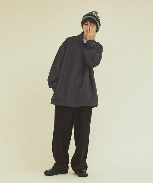 「417 EDIFICE」 長袖Tシャツ M チャコールグレー メンズ
