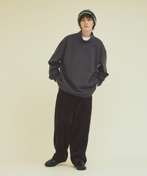 「417 EDIFICE」 長袖Tシャツ M チャコールグレー メンズ