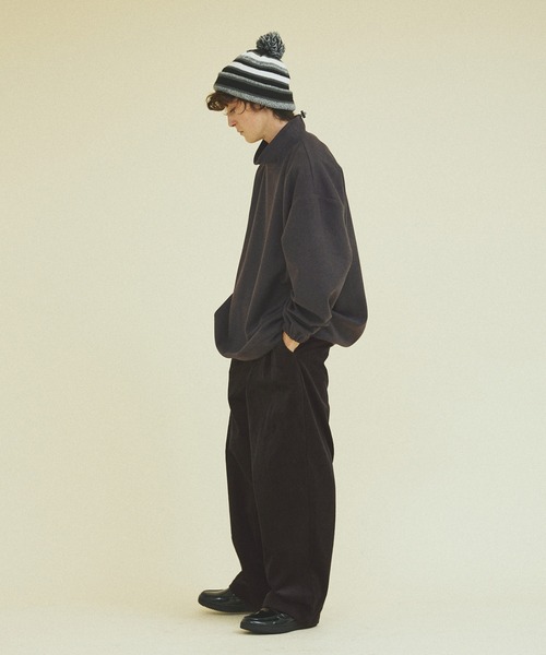 「417 EDIFICE」 長袖Tシャツ M チャコールグレー メンズ