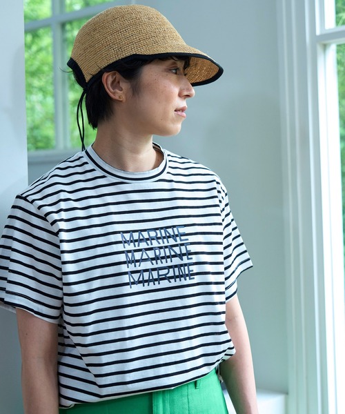 tシャツ MARINE ボーダーTシャツ レディース