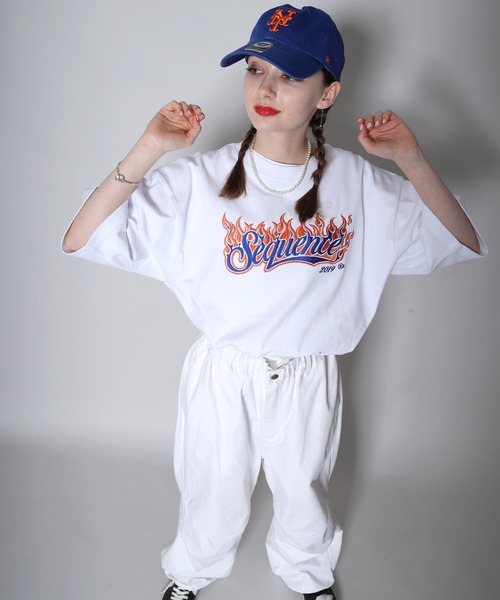 「SEQUENZ」 半袖Tシャツ MEDIUM ブラック メンズ