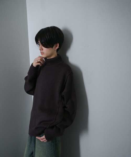 「Nilway」 タートルネックニット MEDIUM アイボリー メンズ_画像5