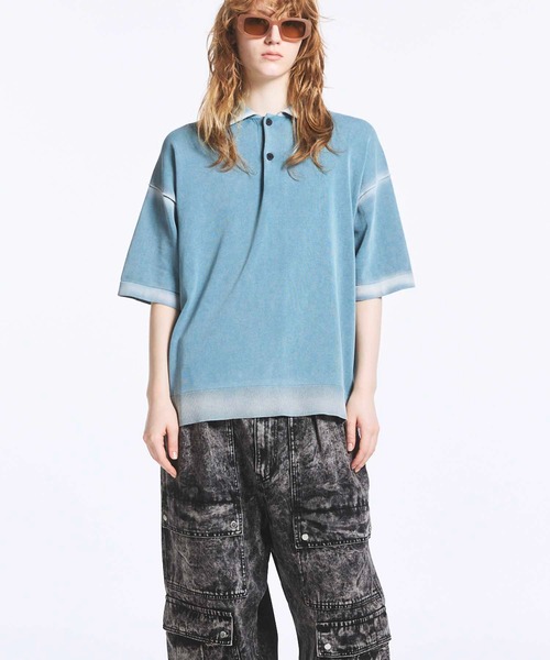 MAISON SPECIAL ポロシャツ 「UNISEX」High Twist Pigment
