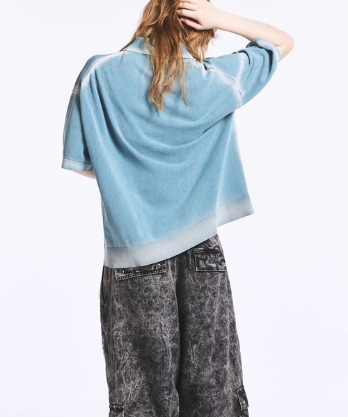 ショートポロシャツ【MAISON SPECIAL】 MAISON SPECIAL ポロシャツ 「UNISEX」High Twist Pigment