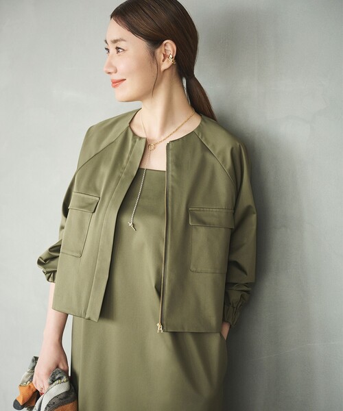 超美品　Demi-Luxe BEAMS ナイロンコットンブルゾン 64180622935_C_1.jpg