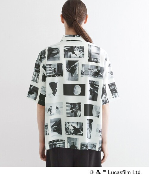 atmos スターウォーズ ダースモール 半袖シャツ 開襟シャツ L STAR WARS シャツ 「STAR WARS」Capsule Collection 2WAY半袖