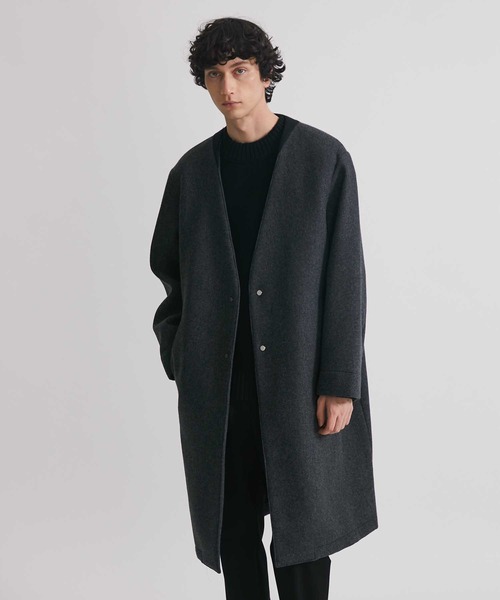 UNITED TOKYO（ユナイテッドトウキョウ） ノーカラーコート 1 ブラック