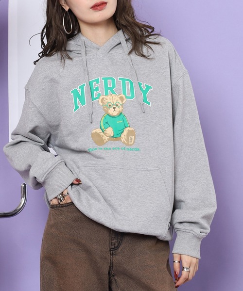 NERDY パーカー クレバーネディプルオーバーフーディ メンズ
