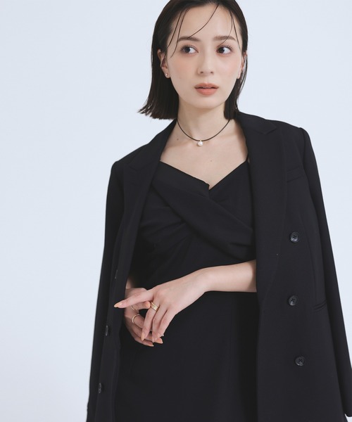 「anuans」 テーラードジャケット SMALL ブラック レディース