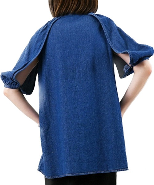 「STYLEBLOCK」 ノースリーブブラウス M ブルー レディース_画像5