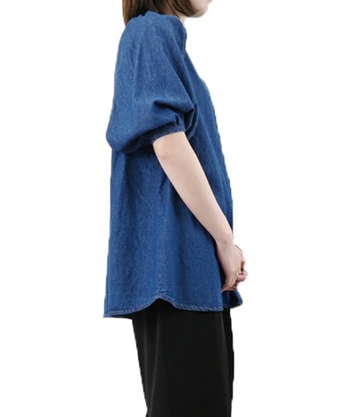 「STYLEBLOCK」 ノースリーブブラウス M ブルー レディース_画像6