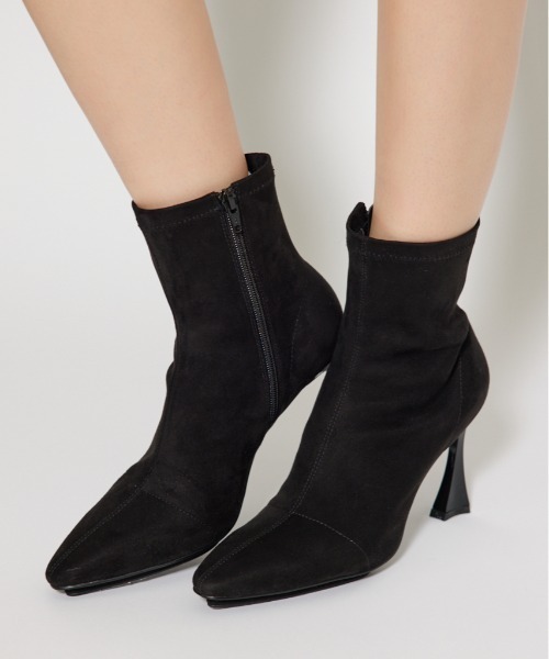 rienda（リエンダ） ブーツ スリムトゥフィットショートブーツ 靴