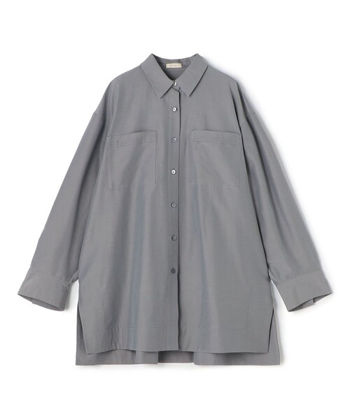 ブルネロクチネリ チュニック ブラウス シルク 絹 ノースリーブ XS グレー BRUNELLO CUCINELLI(ブルネロクチネリ) ブラウス・シャツ(レディース