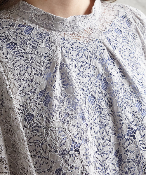 「AIMER」 半袖ブラウス MEDIUM グレー レディース_画像9