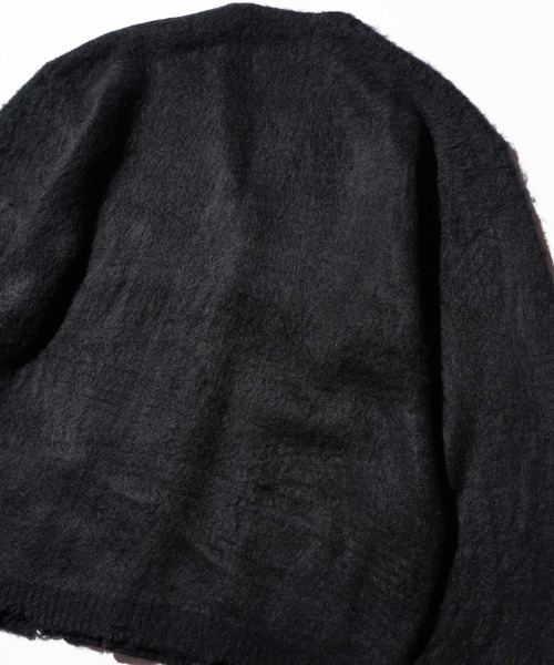 TOWNCRAFT（タウンクラフト） カーディガン DAMAGED SOLID SHAGGY