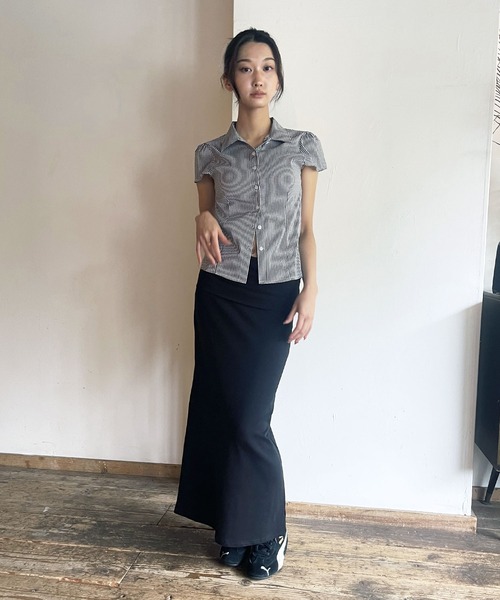 「FOLLOWIN」 半袖シャツ FREE ホワイト レディース_画像2