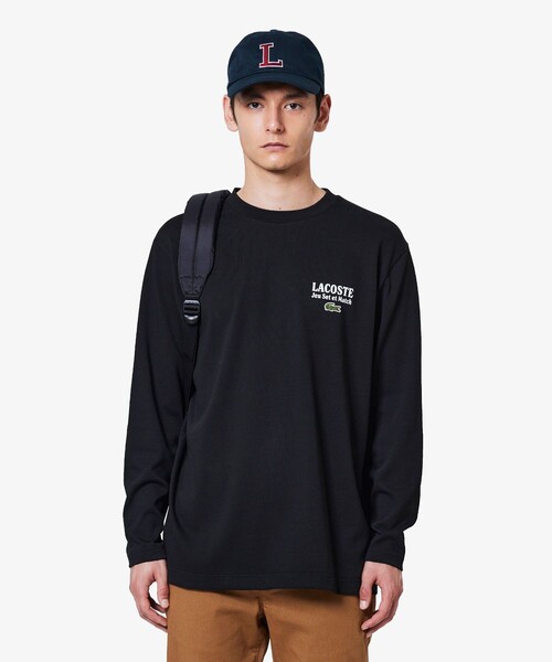 【ネイビー】Jeu Set et MatchロングスリーブTシャツ LACOSTE（ラコステ） tシャツ Jeu Set et MatchロングスリーブTシャツ