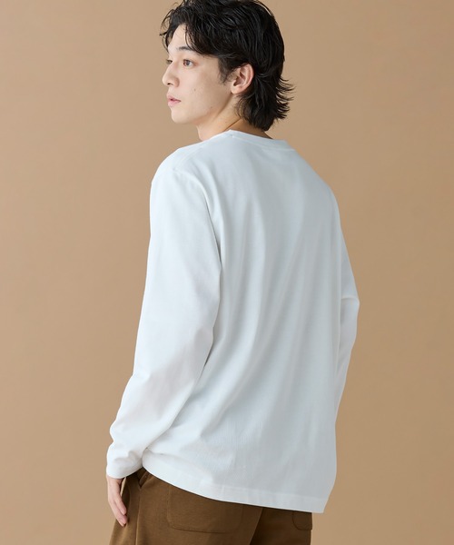 【ホワイト】Jeu Set et MatchロングスリーブTシャツ LACOSTE（ラコステ） tシャツ Jeu Set et MatchロングスリーブTシャツ
