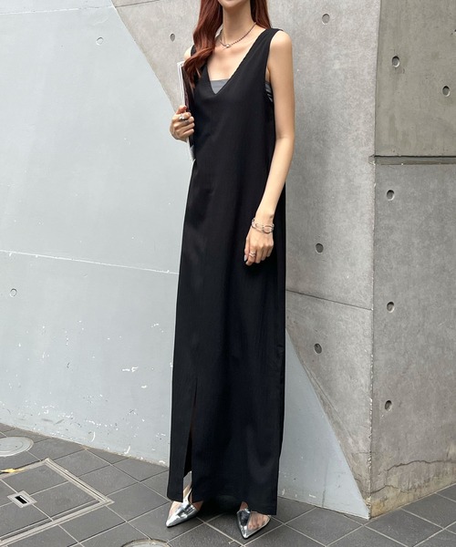 「Futier land」 ノースリーブワンピース LARGE ブルー レディース_画像9
