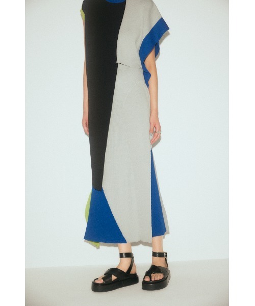 「PLUS」 フラットサンダル LARGE ブラック レディース_画像9