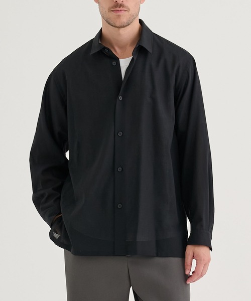 ATON（エイトン） シャツ 「ATON / エイトン」TWIST WOOL WASHER