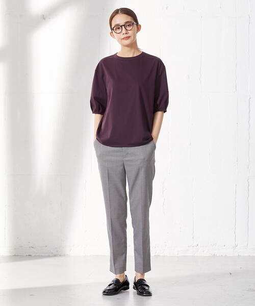 「J.PRESS」 半袖カットソー MEDIUM ブルー レディース_画像5