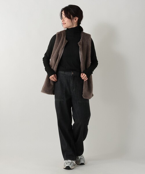 Afternoon Tea（アフタヌーンティー） ベスト ジレ フェイクファー