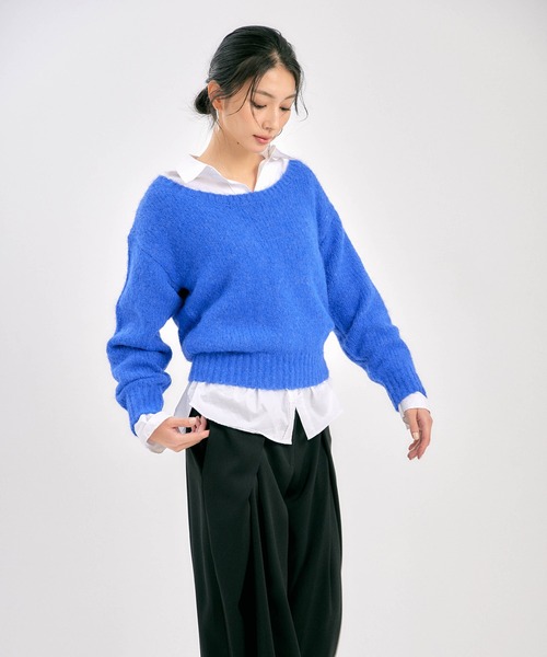 BLUE×PALANG（ブルーパラン） ニット セーター OFF SHOULDER BIG KNIT