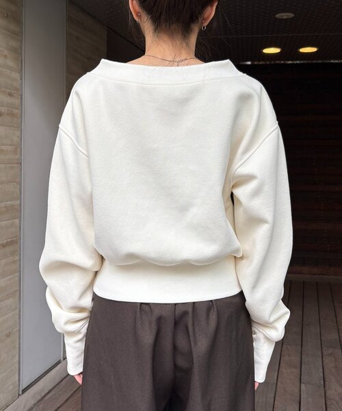 カプリシュレマージュ　1ポイント　ボンディングスウェット 1ポイントボンディングスウェット | CAPRICIEUX LE'MAGE(カプリシュレ